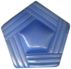 22-1.3.4  Geometric designs - 5-sided figures - pentagon - satin glass